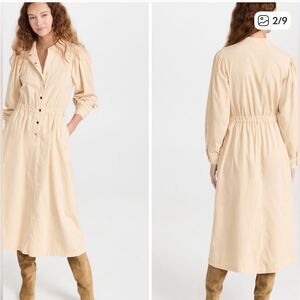 Xirena Audrey Corduroy Dress in Cream sz S